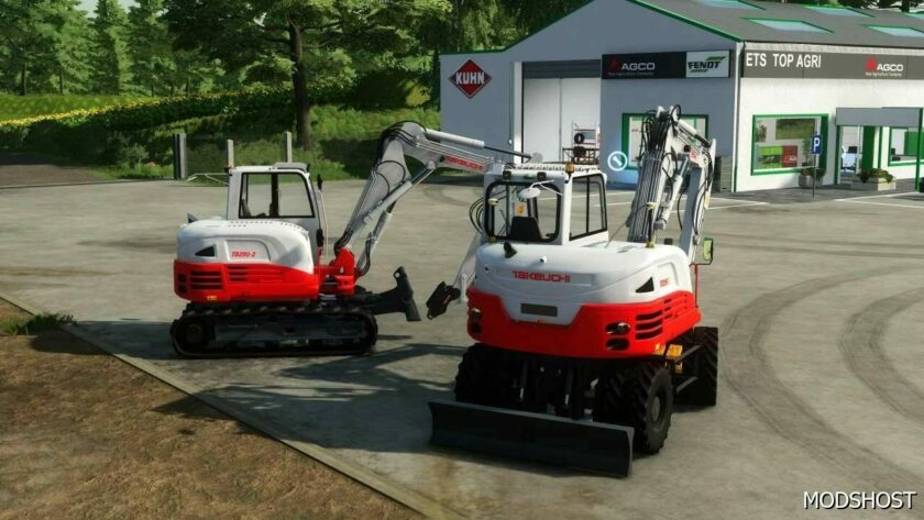 FS22 Forklift Mod: Takeuchi TB295W / TB290-2 (Featured)