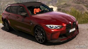 ETS2 BMW Car Mod: 2023 BMW M3 G80 Touring Update 1.49 (Featured)