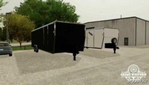 FS22 Mod: 30FT BOX Transport Trailer (Image #3)