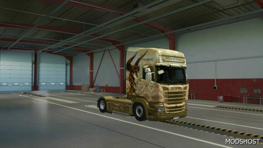 ETS2 Scania Skin Mod: Griffin for Scania RJL 1.49 (Featured)