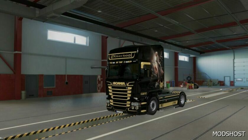 ETS2 RJL Mod: Scania RJL Black Gold Skin 1.49 (Featured)