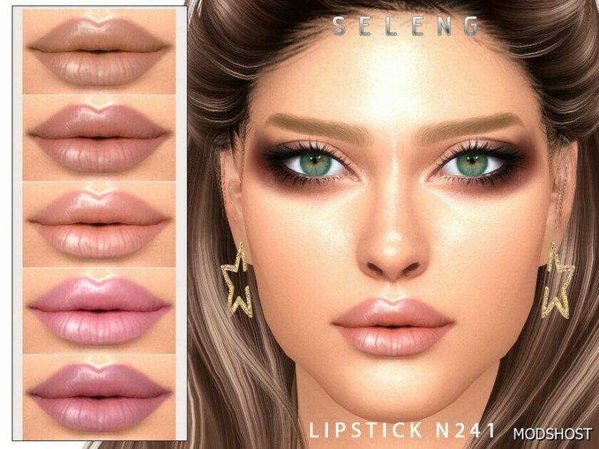 Sims 4 Female Makeup Mod: Lipstick N241 (Featured)