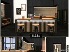 Sims 4 Mod: Modern Loft Penthouse NO CC (Image #4)