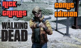 GTA 5 Player Mod: Rick Grimes (Comic Edition) Add-On PED (Featured)