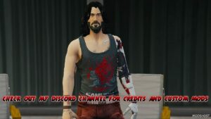 GTA 5 Player Mod: Johnny Silverhand – Cyberpunk 2077 Add-On PED (Featured)