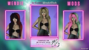 GTA 5 Player Mod: Famous on Myspace Hair for MP Female (Featured)