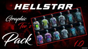 GTA 5 Player Mod: Hellstar Graphic Tee’S Pack for MP Males (Featured)