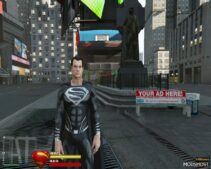 GTA 5 Player Mod: Ultimate Superman Black Suit (Featured)