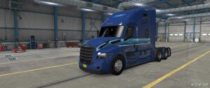 ATS Mod: Cascadia Marten Skin Blue 1.49 (Featured)