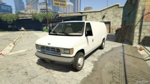 GTA 5 Ford Vehicle Mod: Econoline E-150 1992 Add-On (Featured)