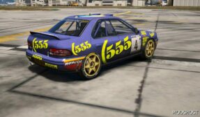 GTA 5 Subaru Vehicle Mod: 1995 Subaru Impreza 555 Fivem | Add-On (Image #3)