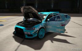 GTA 5 Mitsubishi Player Mod: Lancer Evolution X KOI Chan (Image #5)