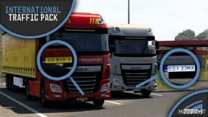 ETS2 Mod: International Traffic Pack by Elitesquad Modz – JAD AI Truck Traffic Add-On 1.49 (Featured)