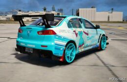 GTA 5 Mitsubishi Vehicle Mod: Lancer Evolution X KOI Chan (Image #3)