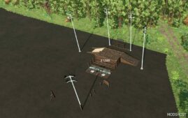 FS22 Placeable Mod: LOG Landing 6 Metre (Featured)