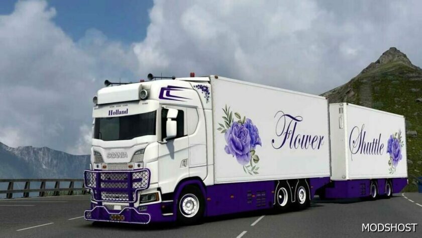 ETS2 Scania Truck Mod: S500 Flower Shuttle 1.49 (Featured)