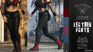 GTA 5 Player Mod: Leather Pants V1.1 (Image #2)