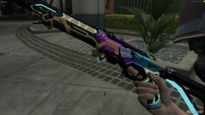 GTA 5 Weapon Mod: Glitchpop Vandal | Valorant ADD on V Final (Image #2)