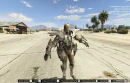 GTA 5 Player Mod: 4 Arms Iron MAN Rise of The East Add-On PED (Image #2)