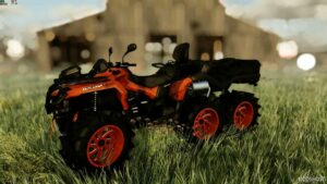 FS22 ATV Vehicle Mod: 2022 Canam Outlander 1000 6×6 (Featured)