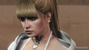 GTA 5 Player Mod: Hello Kitty Stud Earrings (Featured)