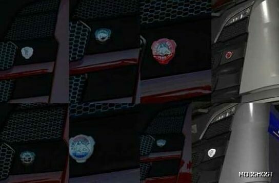 ETS2 Scania Part Mod: Front Badge for Scania RS Nextgen 1.49 (Featured)