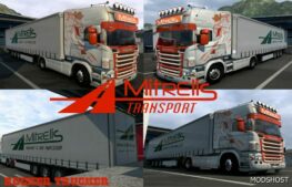 ETS2 Scania Mod: Mitrelis Transport Skin Pack 1.49 (Featured)