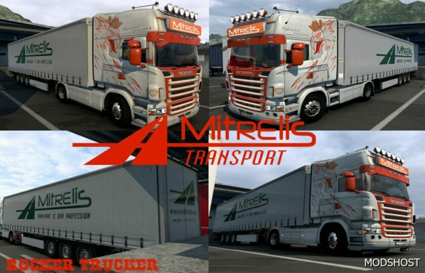 ETS2 Scania Mod: Mitrelis Transport Skin Pack 1.49 (Featured)