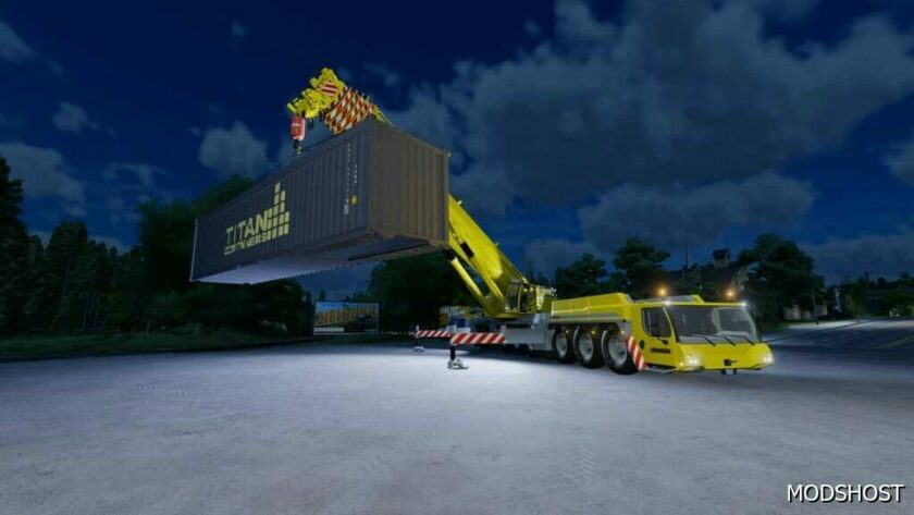 FS22 Liebherr Vehicle Mod: LTM1450 Mobile Crane (Featured)