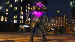 GTA 5 Player Mod: Injustice 2 Brainiac Batman Add-On PED (Image #5)