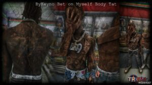 GTA 5 Player Mod: Bykeyno BET on Myself Body Skin (Featured)