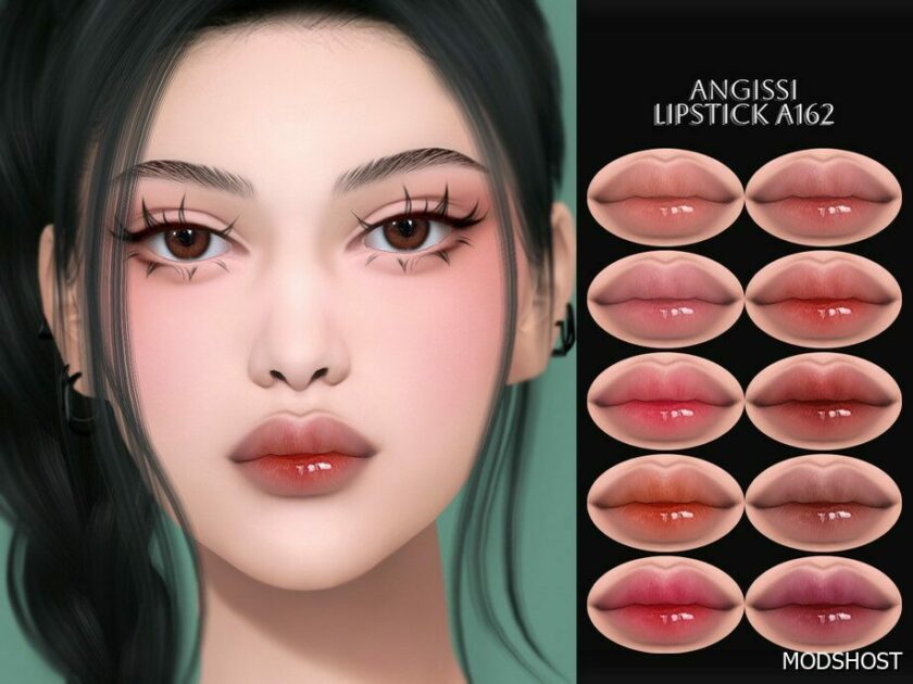 Sims 4 Female Makeup Mod: Lipstick A162 (Featured)