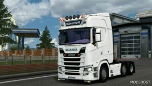 ETS2 Scania Interior Mod: Netx GEN Purple R S G CAB 1.49 (Image #2)