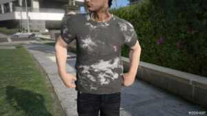 GTA 5 Player Mod: Rose Embrodiery T-Shirt for MP Male (Featured)