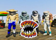 GTA 5 Player Mod: Street Sharks (Add-On Peds) (Featured)