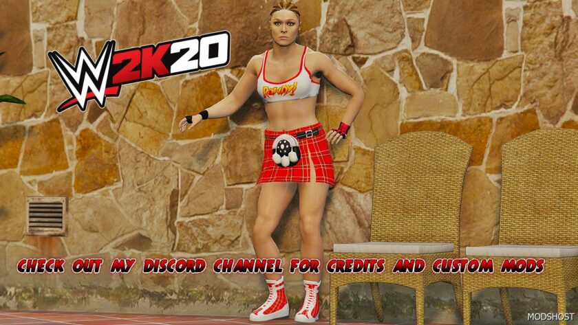 GTA 5 Player Mod: WWE 2K20 | Ronda Rousey Add-On PED (Featured)