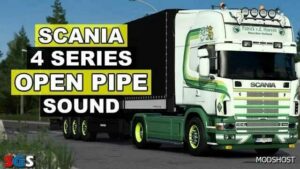 ETS2 RJL Mod: Scania R4 (RJL) Open Pipe Sound 1.49 (Featured)