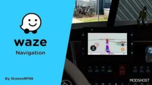 ATS Navigation Part Mod: Waze Navigation V4.3 1.49 (Featured)