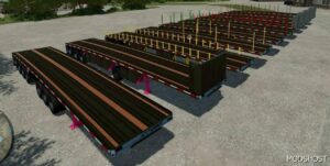 FS22 Mod: Reitnouer BIG Bubba Flatbed Trailer V1.0.0.6 (Featured)