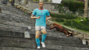 GTA 5 Player Mod: Erling Haaland Add-On PED (Image #3)