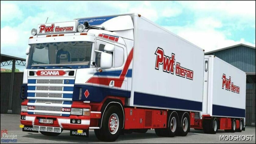 ETS2 Scania Truck Mod: 164G 580 + PWT Thermo Trailer V8.0 (Featured)