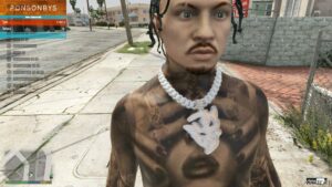 GTA 5 Player Mod: Bykeyno Demon Chain (Featured)