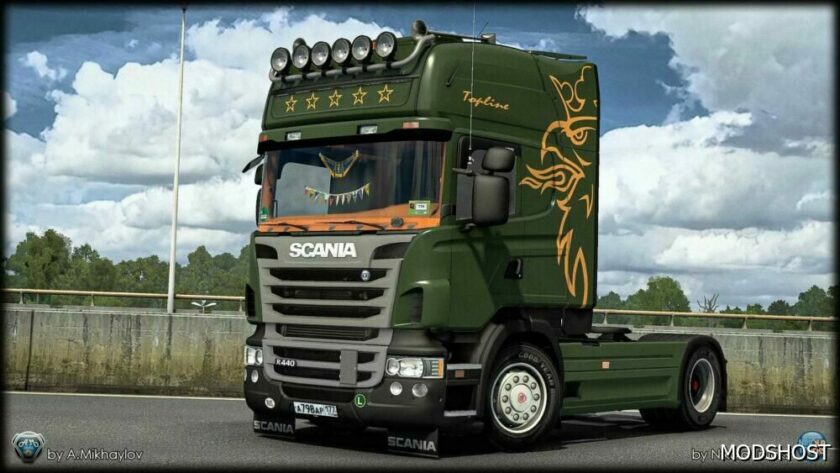 ETS2 Scania Truck Mod: R440 Topline Hardcore Edition V8.1 (Featured)