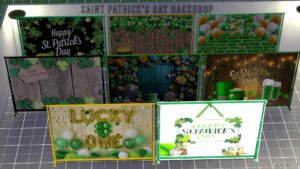 Sims 4 Object Mod: Saint Patrick's Day Backdrop (Featured)