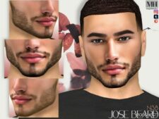 Sims 4 Male Hair Mod: Jose Beard N38 Patreon (Featured)