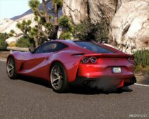 GTA 5 Ferrari Vehicle Mod: 2018 Ferrari 812 Superfast Add-On | Vehfuncs V | Template V2.0 (Image #2)