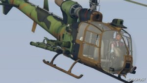 GTA 5 Vehicle Mod: Sud-Aviation SA-342 Gazelle (French Version Alat) Add-On (Image #4)