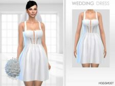 Sims 4 Female Clothes Mod: Wedding Dress (Featured)