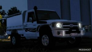 ETS2 Toyota Car Mod: Land Cruiser J 1.49 (Image #2)