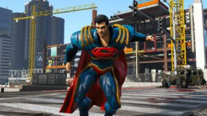 GTA 5 Player Mod: Superboy Prime Add-On Ped/Cloth Physics (Image #3)